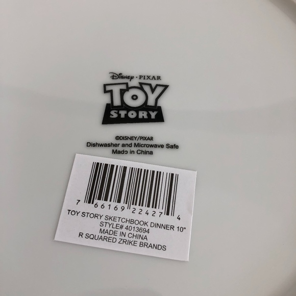 Disney / R Squared Dining New Disney Sketchbook Pixar Dinner Plate